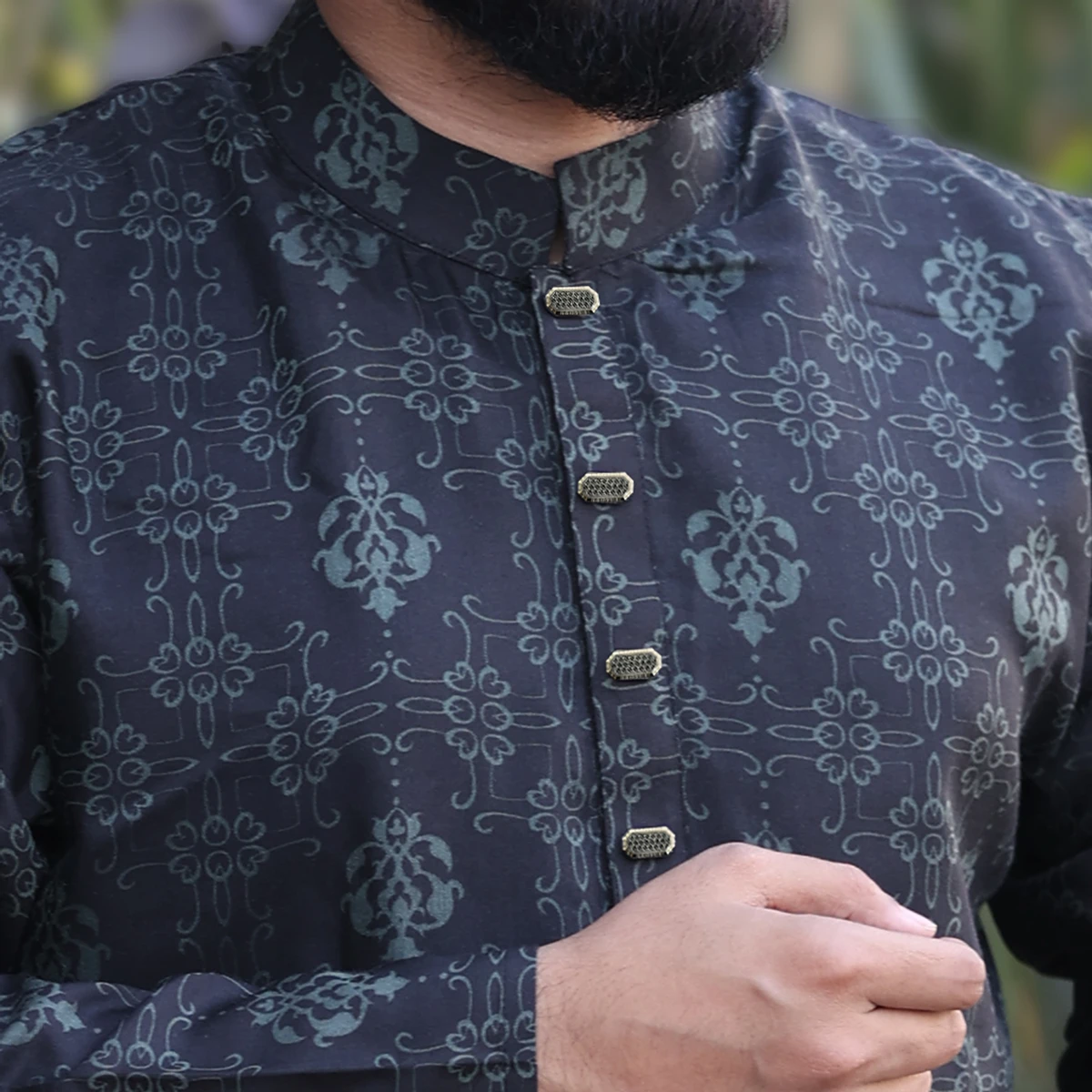 Jacquard Print Panjabi - 103