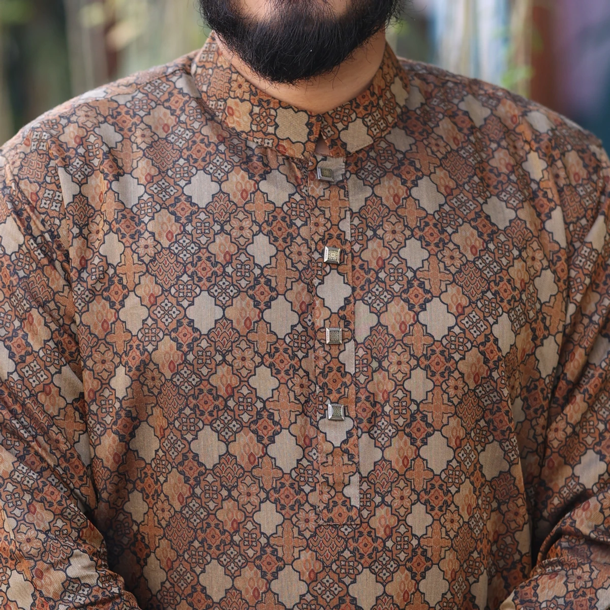 Jacquard Print Panjabi - 105